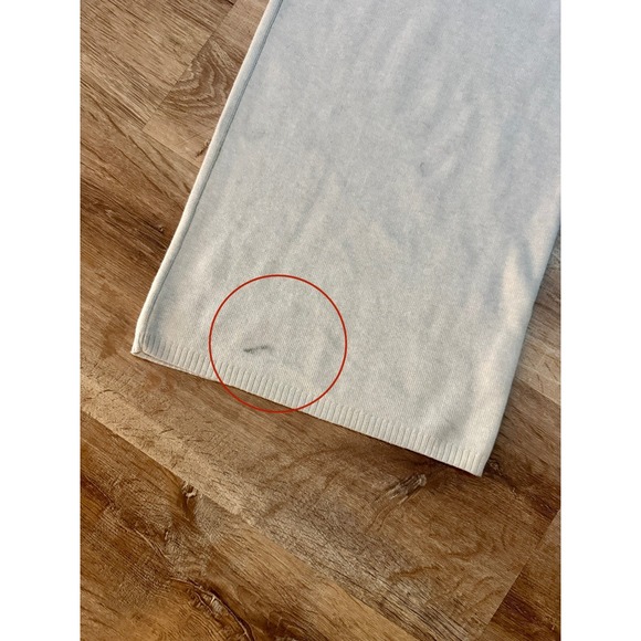 Sincerely Jules Cream Knit Wide Leg Lounge Pants Women's Size L - Picture 5 of 6